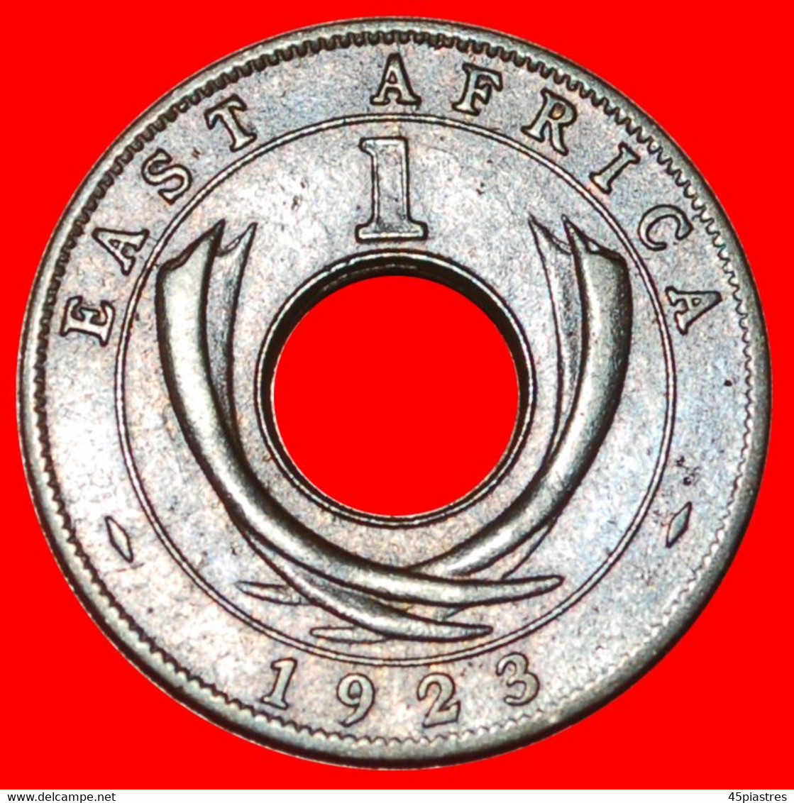 ~ 2 SOLD ~ GREAT BRITAIN (1922-1935): EAST AFRICA ★ 1 CENT 1923! GEORGE V (1911-1936)★LOW START ★ NO RESERVE! - Britische Kolonie