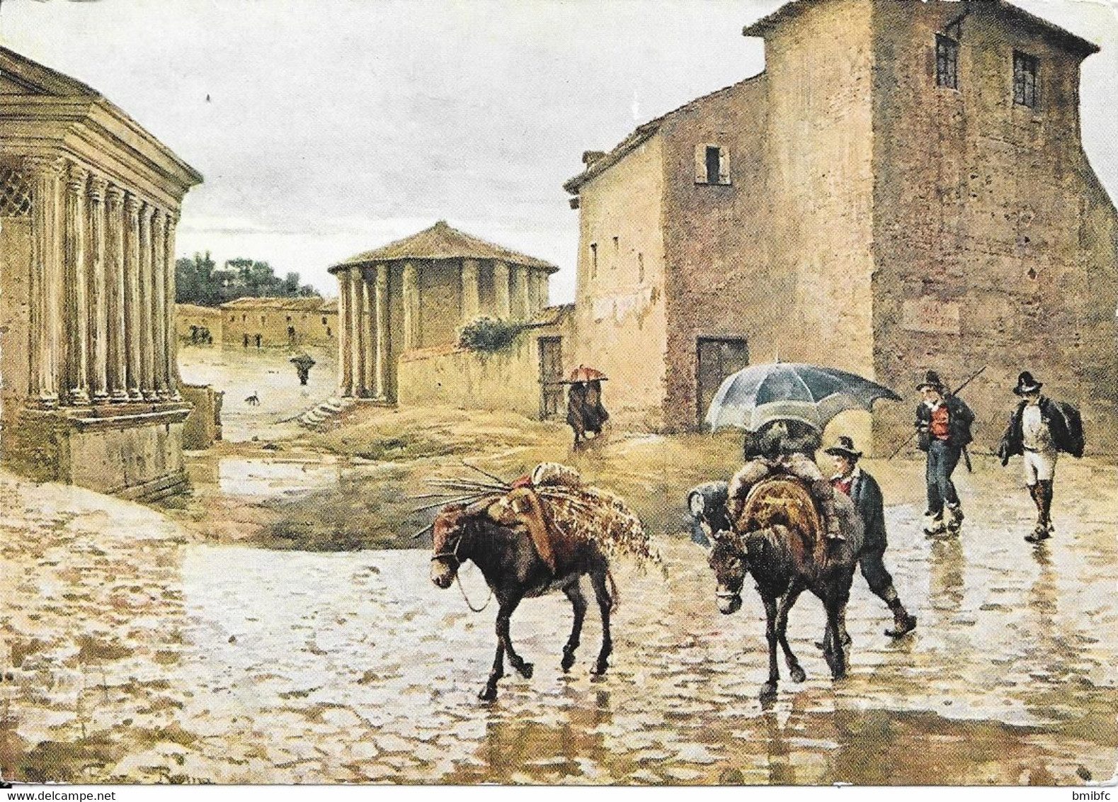 Ettore Roesler Franz - Serie " ROMA SPARITA "  Via Di Ponte Rotto - Brücken