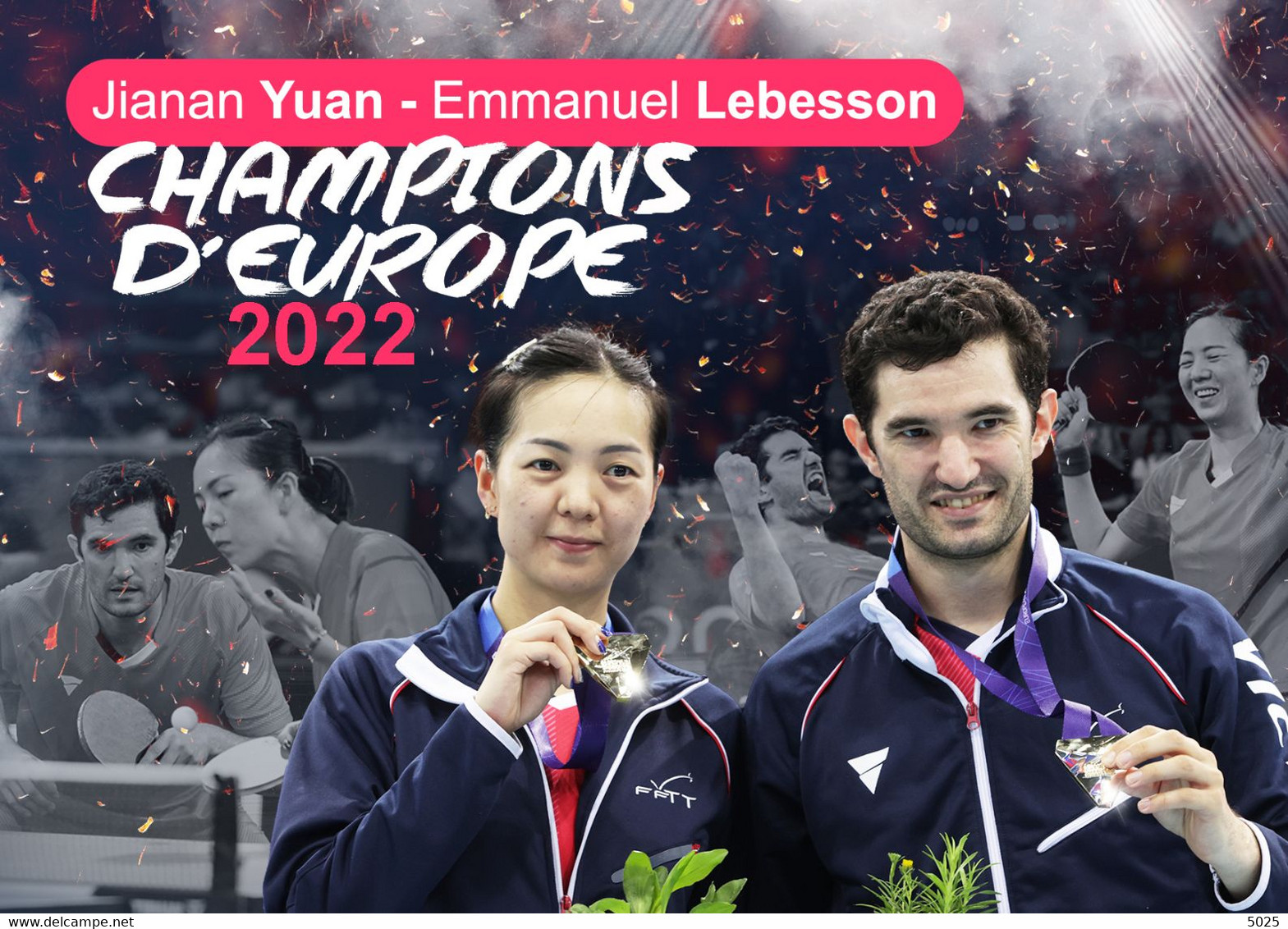 = FRANCE - 2022 - Champions D'Europe Yuan Lebesson - Tennis Table Tischtennis Tavolo - AFCTT - Tischtennis