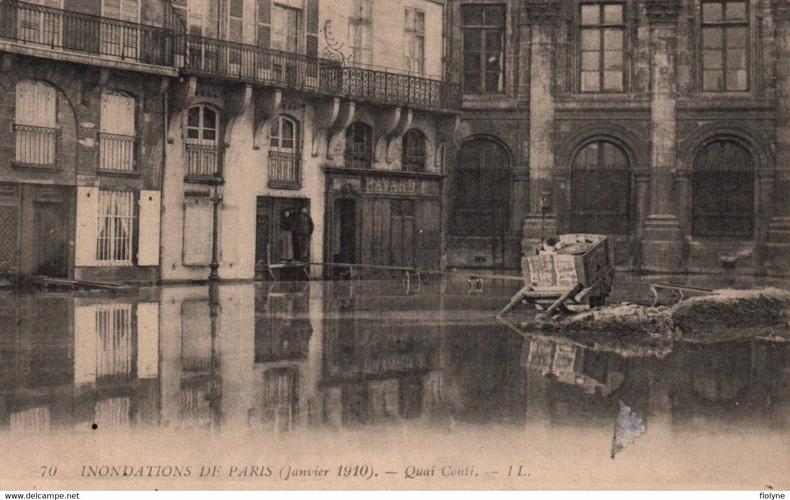 Paris - 6ème Arrondissement - Le Quai Conti Pendant Les Inondations De Janvier 1910 - Arrondissement: 06