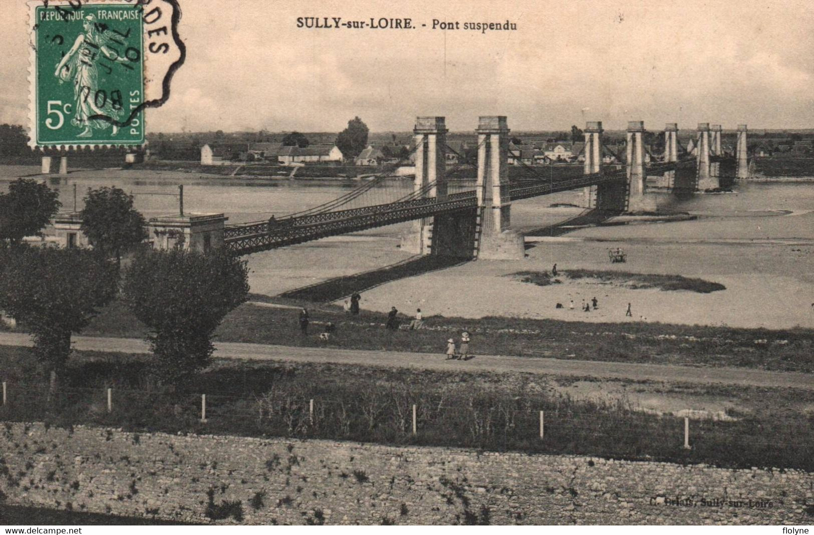 Sully Sur Loire - Vue Sur Le Pont Suspendu - Sully Sur Loire