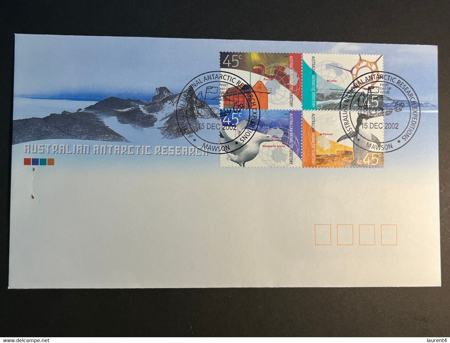 (4 N 32) Australia FDC (1 Cover) - AAT Research 2002 - FDC