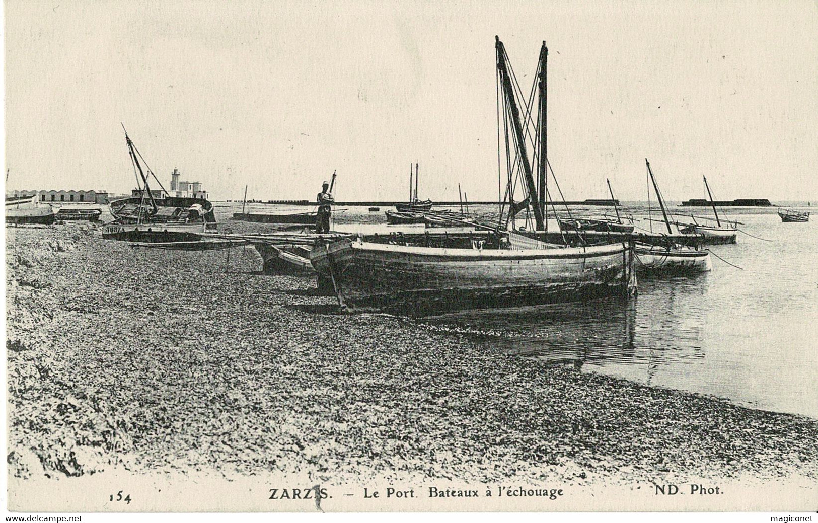 CPA - Zarzis - Le Port - Bateaux à Léchouage - Zambia