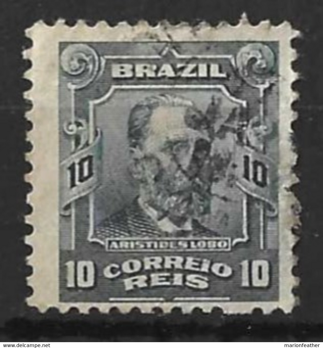 BRAZIL....." 1906..".......10r.......GREY......SG260........THIN......USED...... - Oblitérés