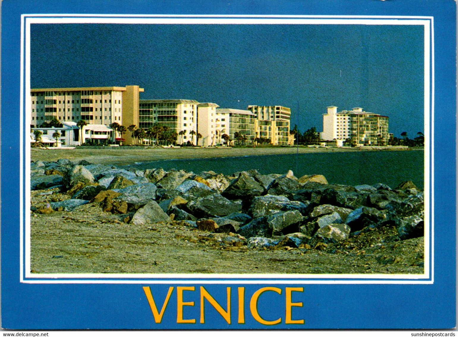 Florida Venice Condo Row On Venice Beach - Venice