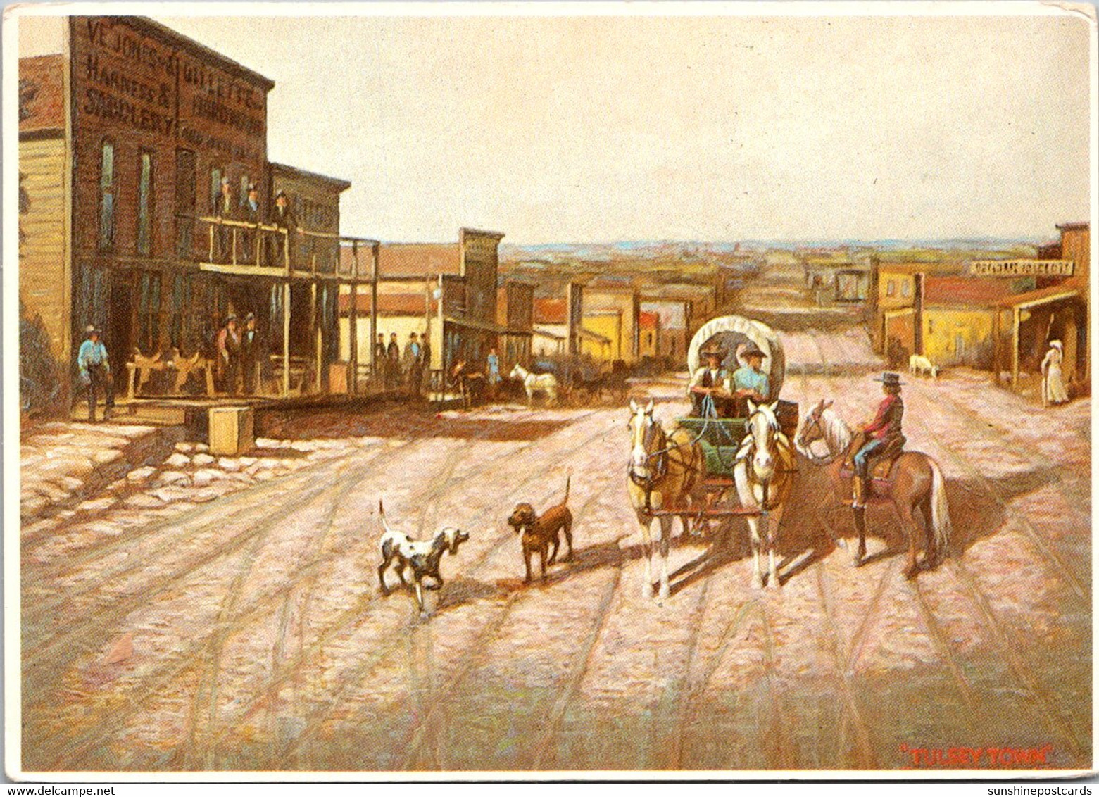 Oklahoma "Tulsey Town" Painting By Clarence Canning Allen - Tulsa