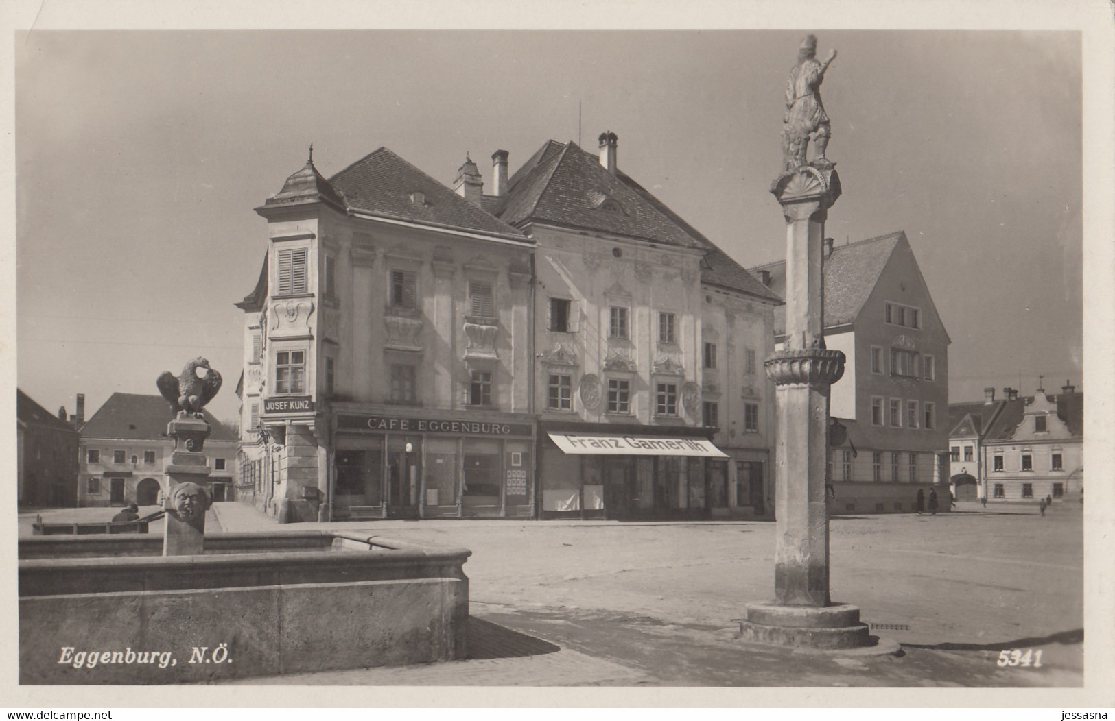 AK - NÖ - Eggenburg - Ortsansicht - Mit Dem Alten Cafe Eggenburg - 1934 - Eggenburg