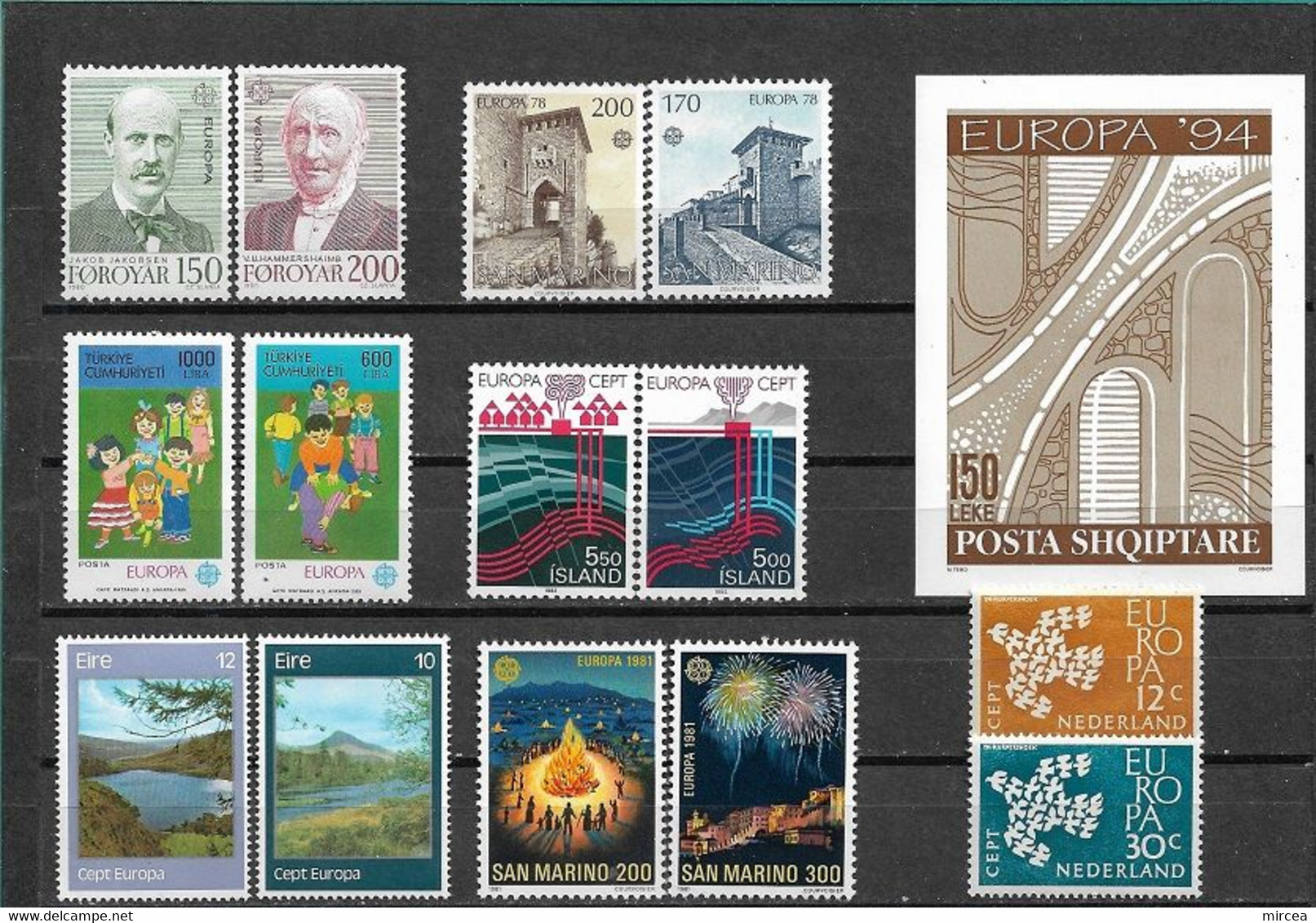 C927 - Lot Timbres Neufs**  Europa-cept - Collections