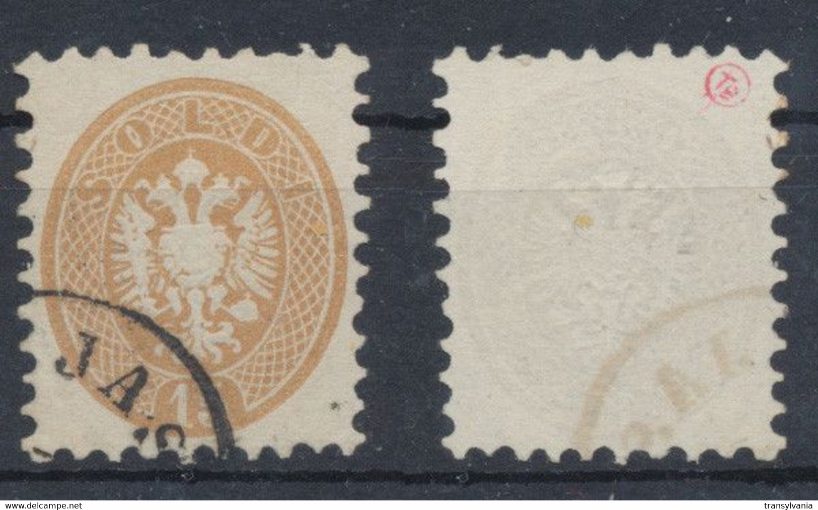 Romania 1864 Austria Post In Levant 15 Kreuzer Stamp With Jassy Cancellation Applied At Iasi - Occupations