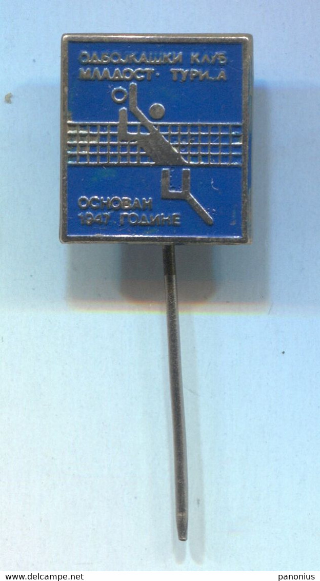 Volleyball Pallavolo - OK Mladost Turija Serbia, Vintage Pin Badge Abzeichen - Volleybal