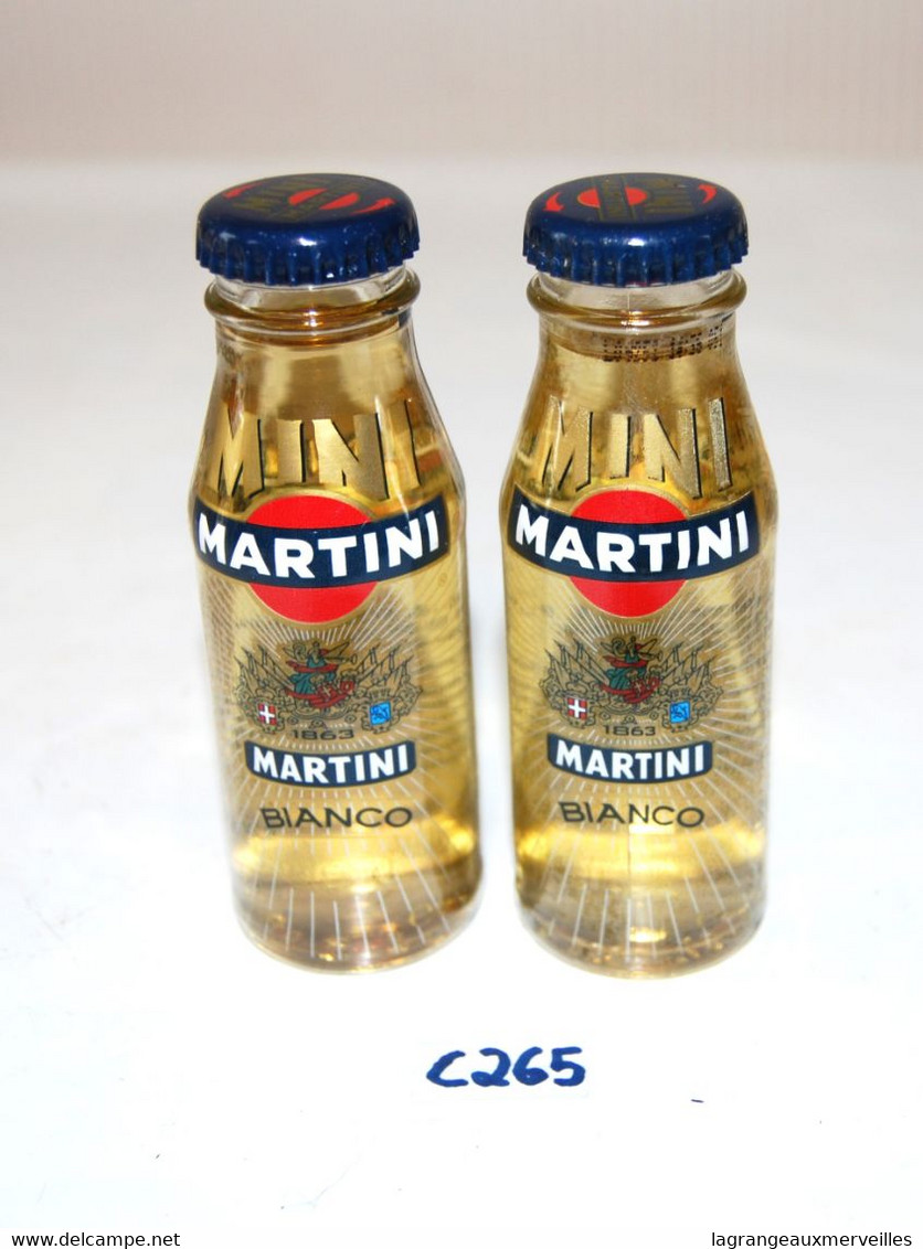 C265 2 Mignonnettes - Objet De Collection - Martini - Miniaturflaschen