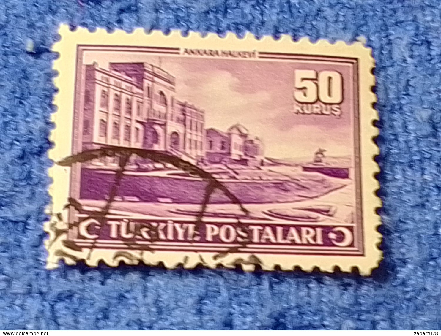 TÜRKİYE- 1940-50-    0.55K.    İNÖNÜ   SERİSİ   DAMGALI - 1934-39 Sandjak D'Alexandrette & Hatay