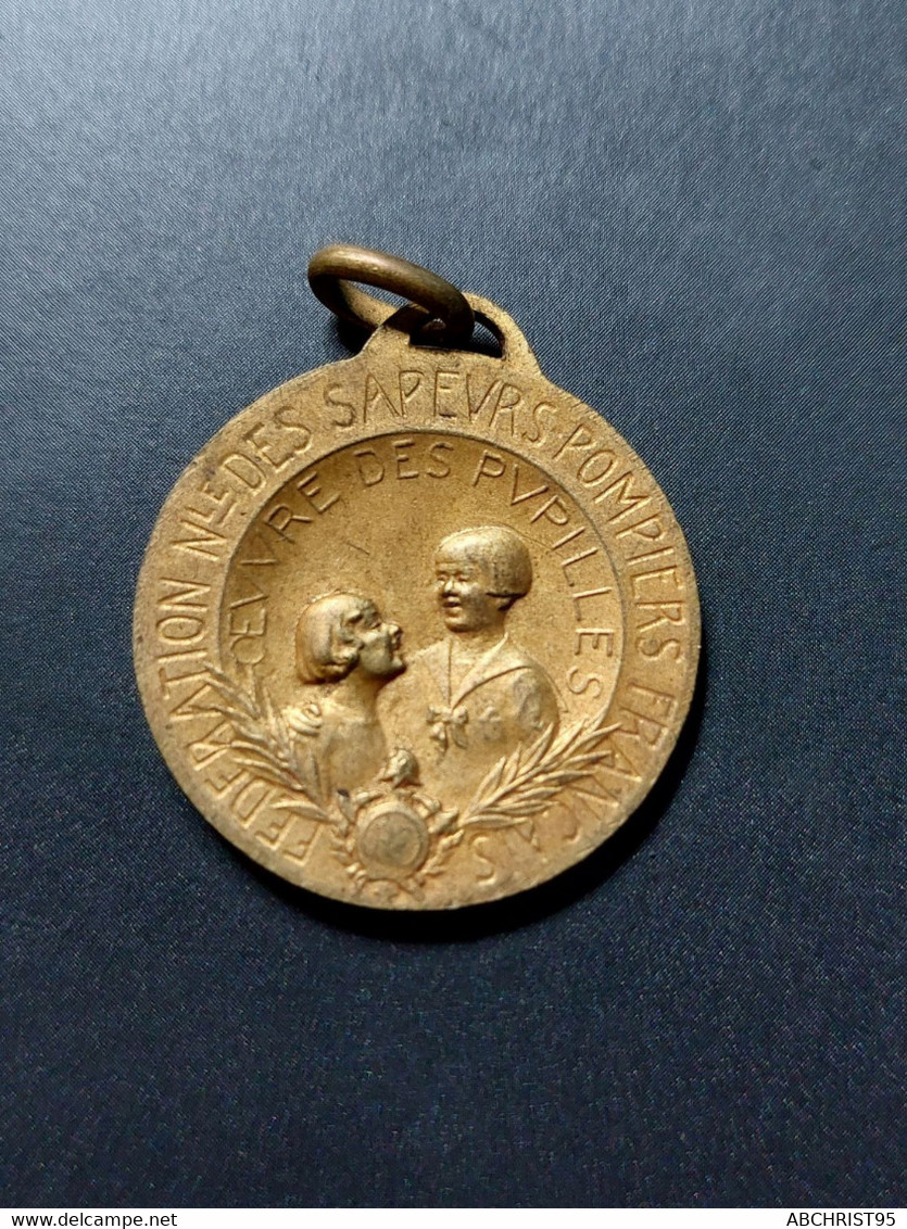 MEDAILLE FEDERATION DES SAPEURS POMPIERS FRANCAIS "OEUVRE DES PUPILLES" - Pompiers