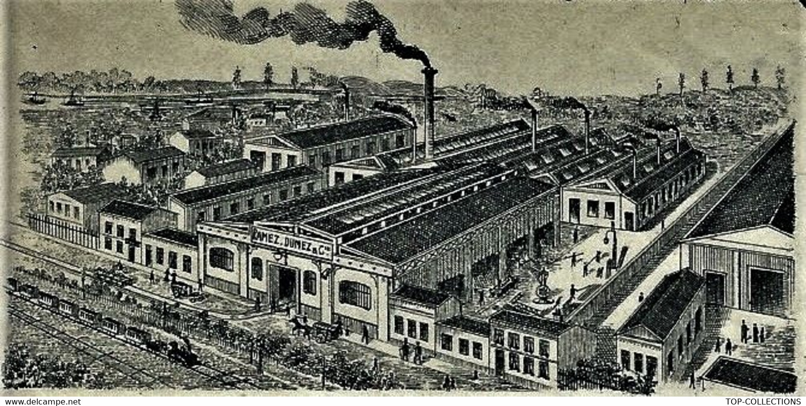 INDUSTRIE DU NORD 1914 ENTETE CONSTRUCTIONS METALLIQUES O.RAMEZ DUMEZ à Hautmont Nord =>Lecolier  Sous Le Bois Maubeuge - 1900 – 1949