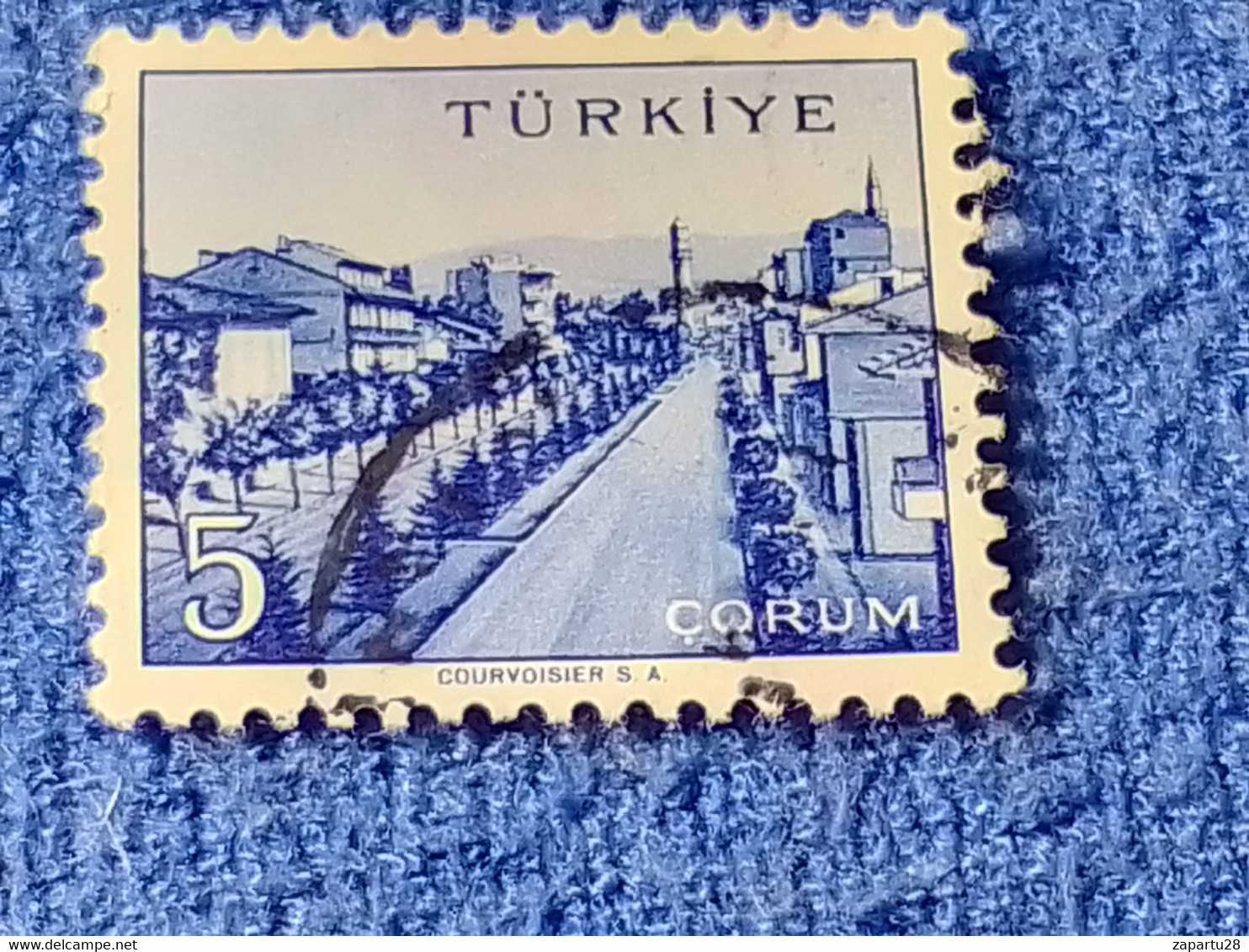 TÜRKİYE- 1960-70-    5K.    MEMLEKET    SERİSİ  ŞEHİRLER  DAMGALI - 1934-39 Sandjak Alexandrette & Hatay