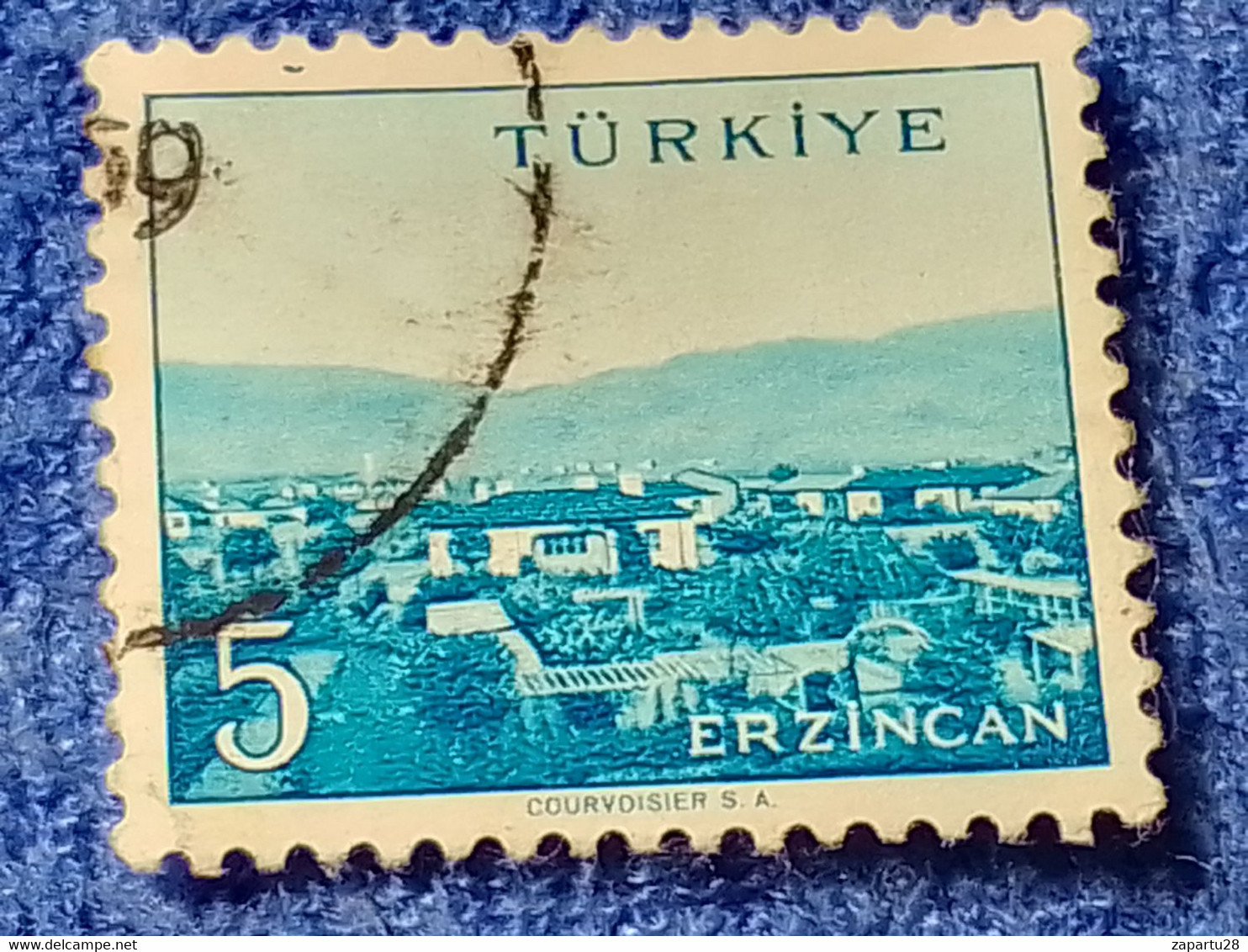 TÜRKİYE- 1960-70-    5K.    MEMLEKET    SERİSİ  ŞEHİRLER  DAMGALI - 1934-39 Sandschak Alexandrette & Hatay