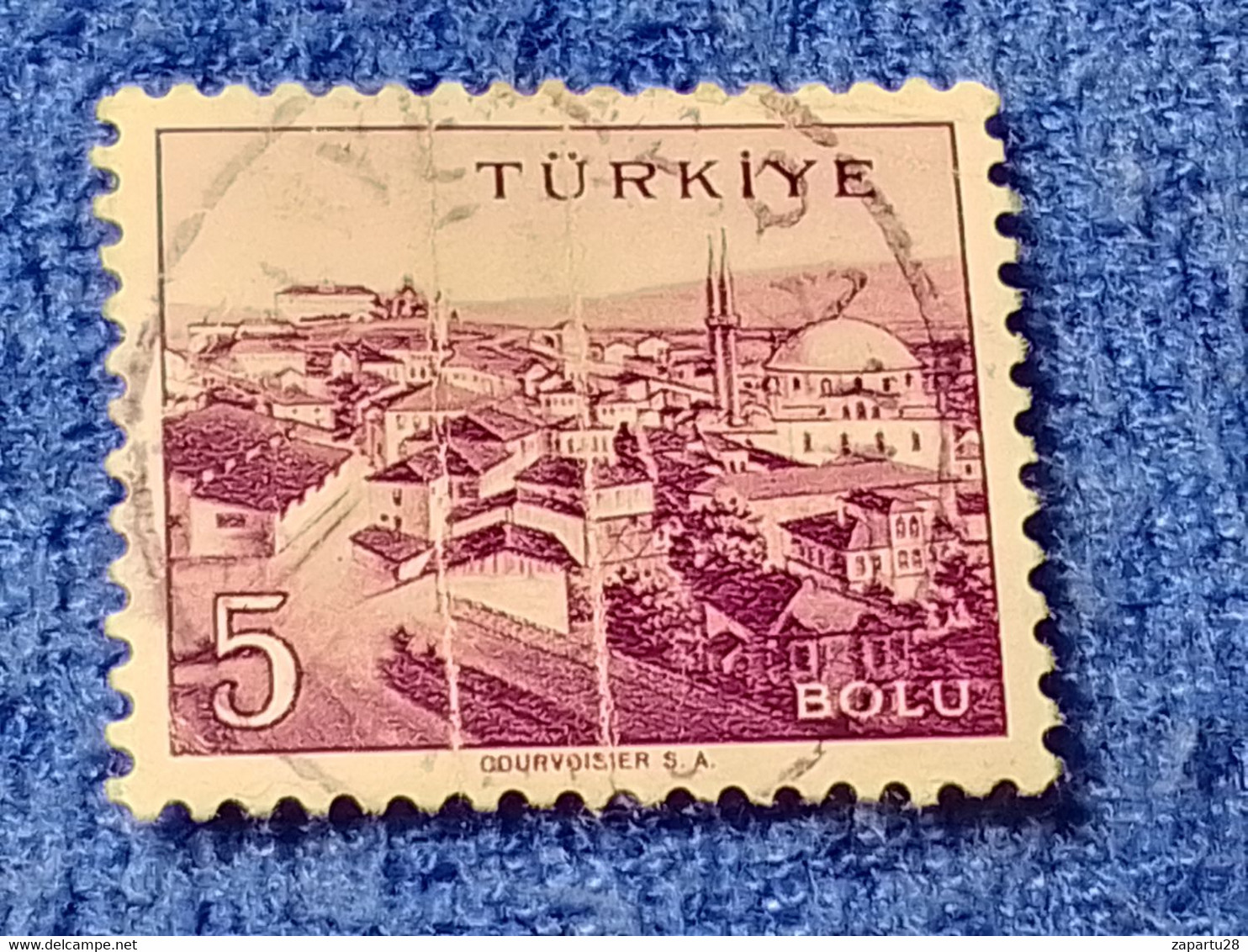 TÜRKİYE- 1960-70-    5K.    MEMLEKET    SERİSİ  ŞEHİRLER  DAMGALI - 1934-39 Sandjak Alexandrette & Hatay