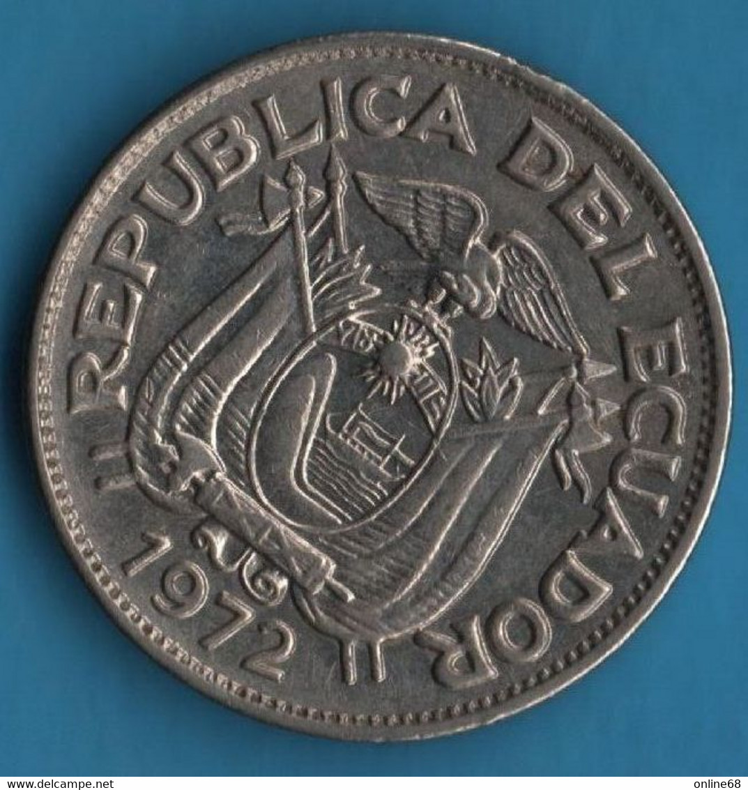 ECUADOR 20 CENTAVOS 1972 KM# 77.1c - Equateur
