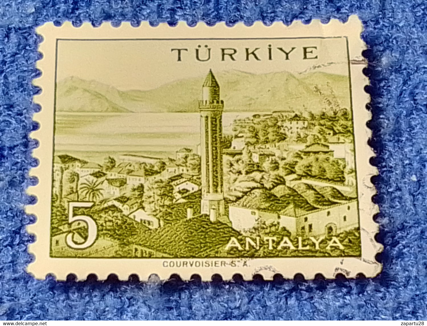 TÜRKİYE- 1960-70-    5K.    MEMLEKET    SERİSİ  ŞEHİRLER  DAMGALI - 1934-39 Sandjak Alexandrette & Hatay