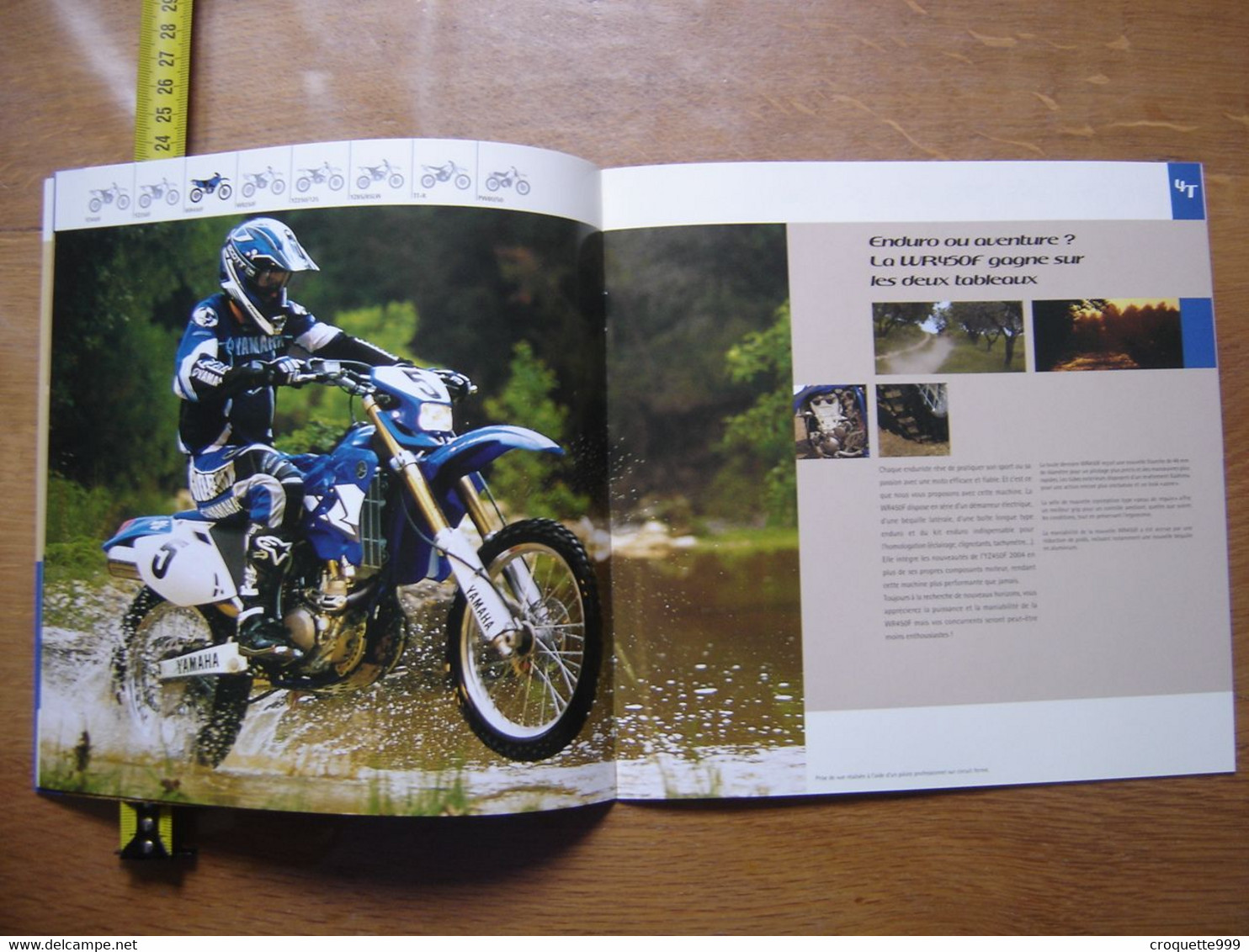 Brochure Catalogue Publicite Prospekt MOTO YAMAHA 2004 Gamme Tout Terrain - Motos