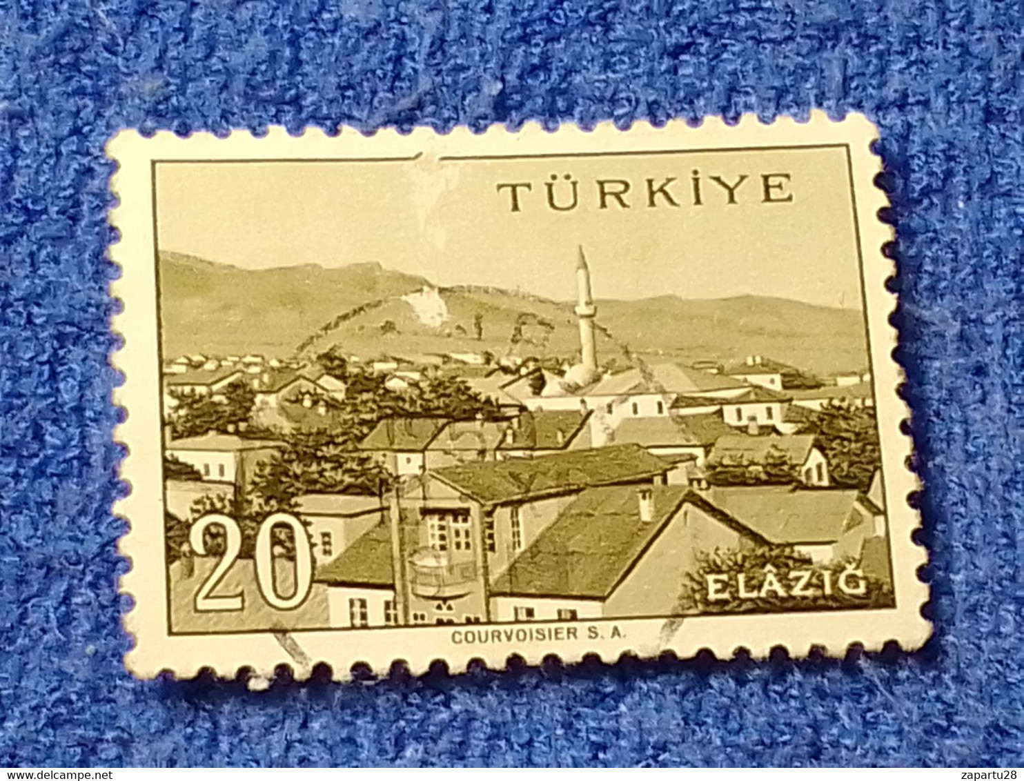 TÜRKİYE- 1960-70-    20K.    MEMLEKET    SERİSİ  ŞEHİRLER  DAMGALI - 1934-39 Sandjak D'Alexandrette & Hatay