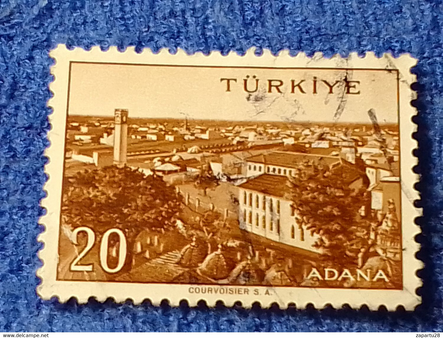 TÜRKİYE- 1960-70-    20K.    MEMLEKET    SERİSİ  ŞEHİRLER  DAMGALI - 1934-39 Sandschak Alexandrette & Hatay