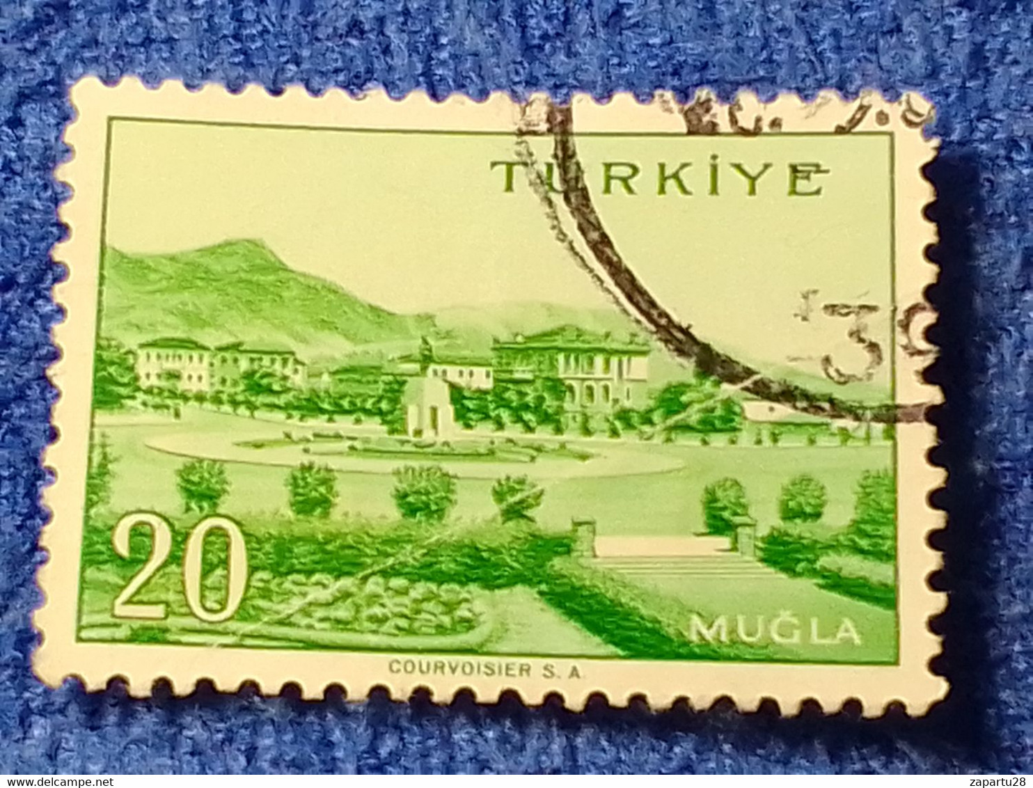 TÜRKİYE- 1960-70-    20K.    MEMLEKET    SERİSİ  ŞEHİRLER  DAMGALI - 1934-39 Sandschak Alexandrette & Hatay