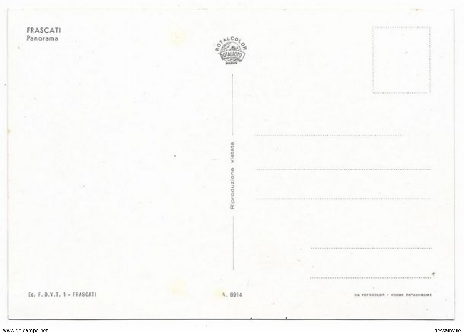 ITALIE FRASCATI - Panorama - Latina