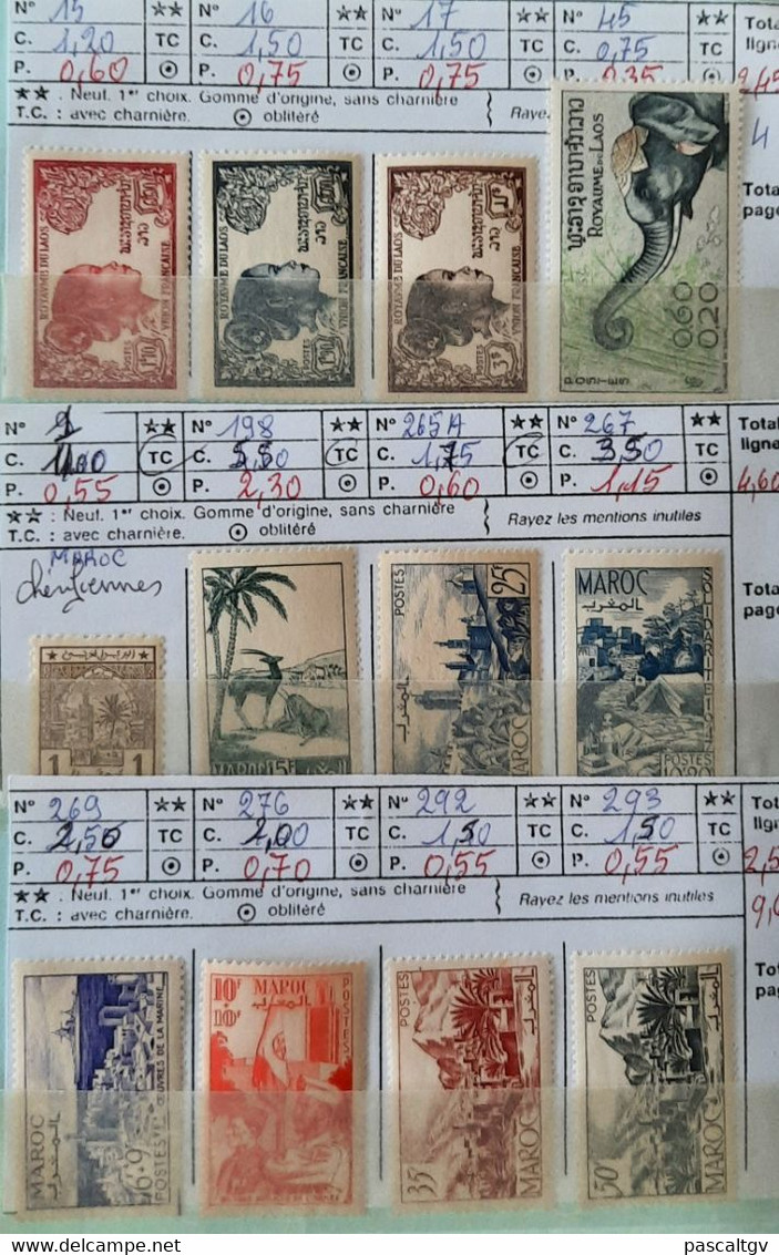 Colonies FR - MAROC / DAHOMEY / NIGER - ** Et Qqs Oblitérés - CARNET De Circulation N°23 -  (cote 318.00€) - Collections