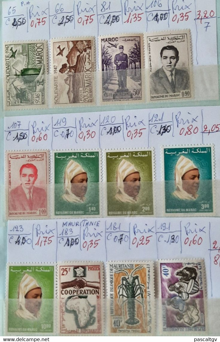 Colonies FR - MAROC / DAHOMEY / NIGER - ** et qqs Oblitérés - CARNET de Circulation N°23 -  (cote 318.00€)