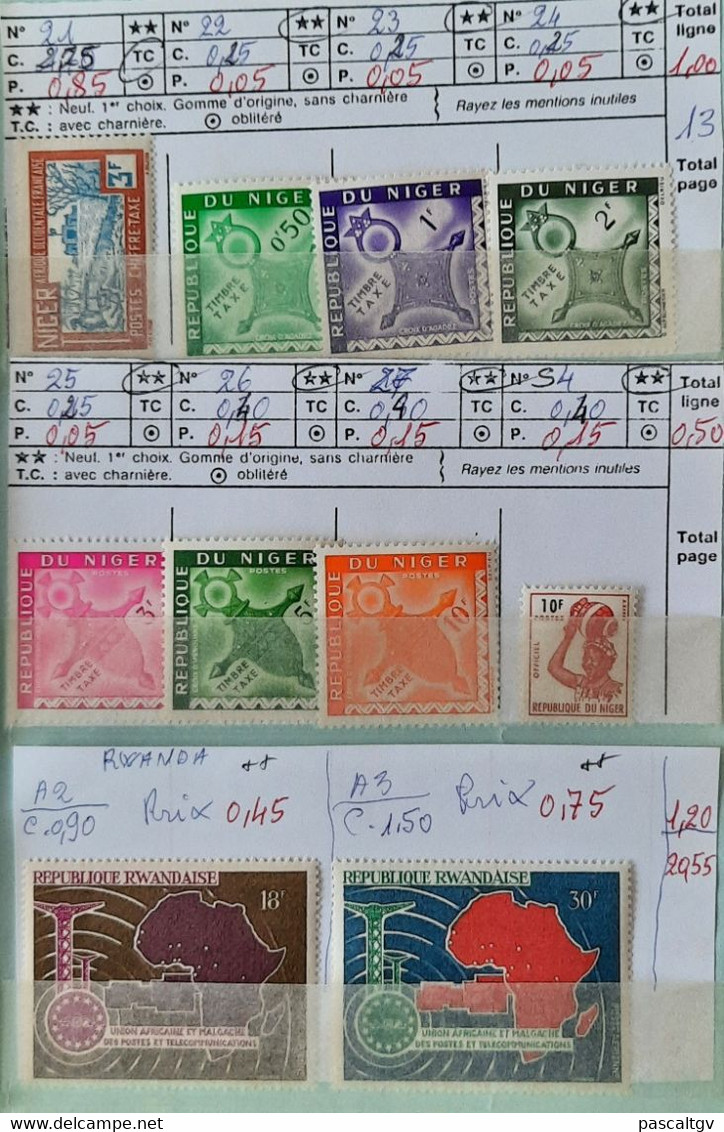 Colonies FR - MAROC / DAHOMEY / NIGER - ** et qqs Oblitérés - CARNET de Circulation N°23 -  (cote 318.00€)