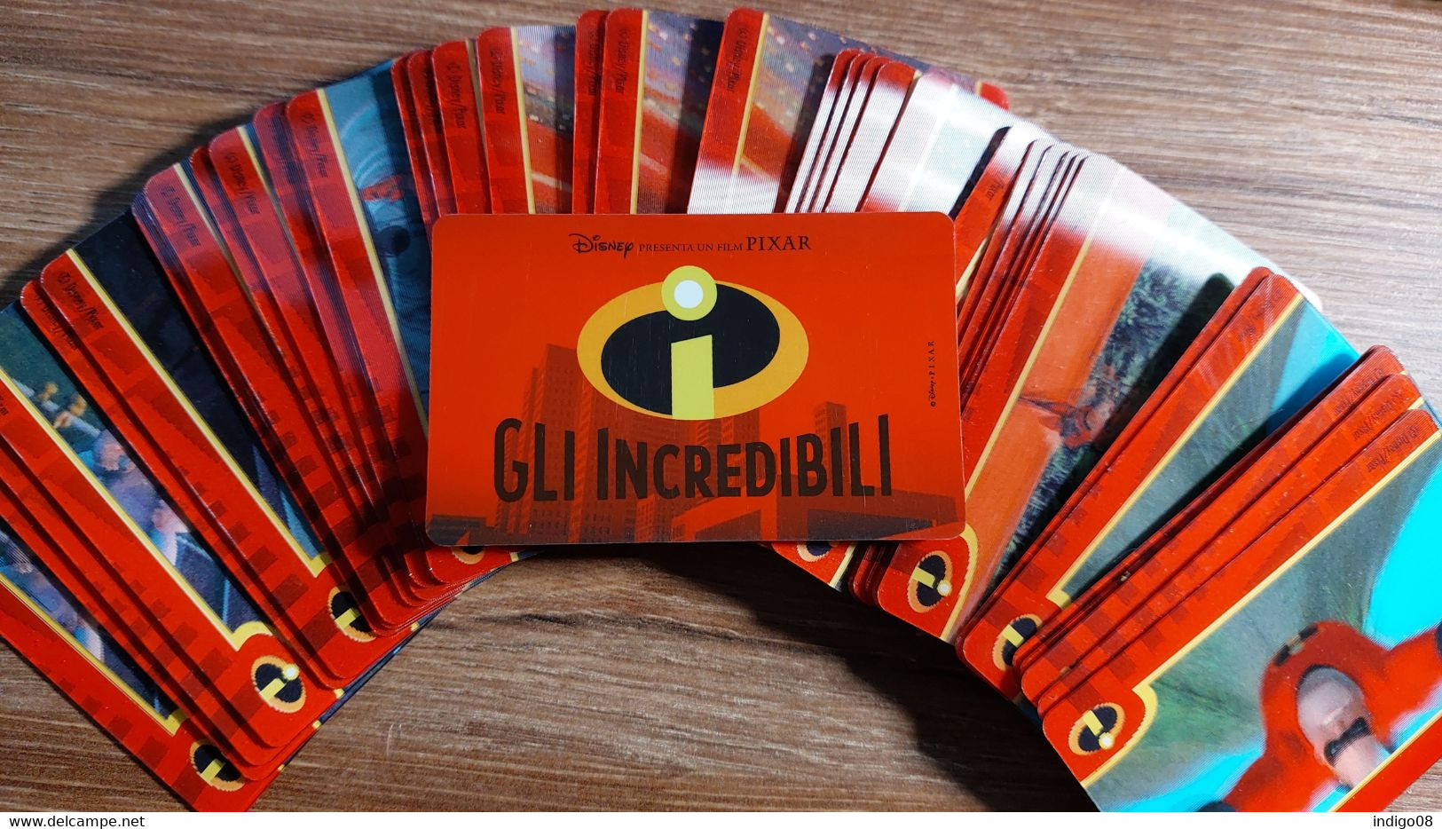 Cartes 3D The Incredibles Gli Incredibili Kinder Chocolat Ferrero Série CIAK - Other & Unclassified