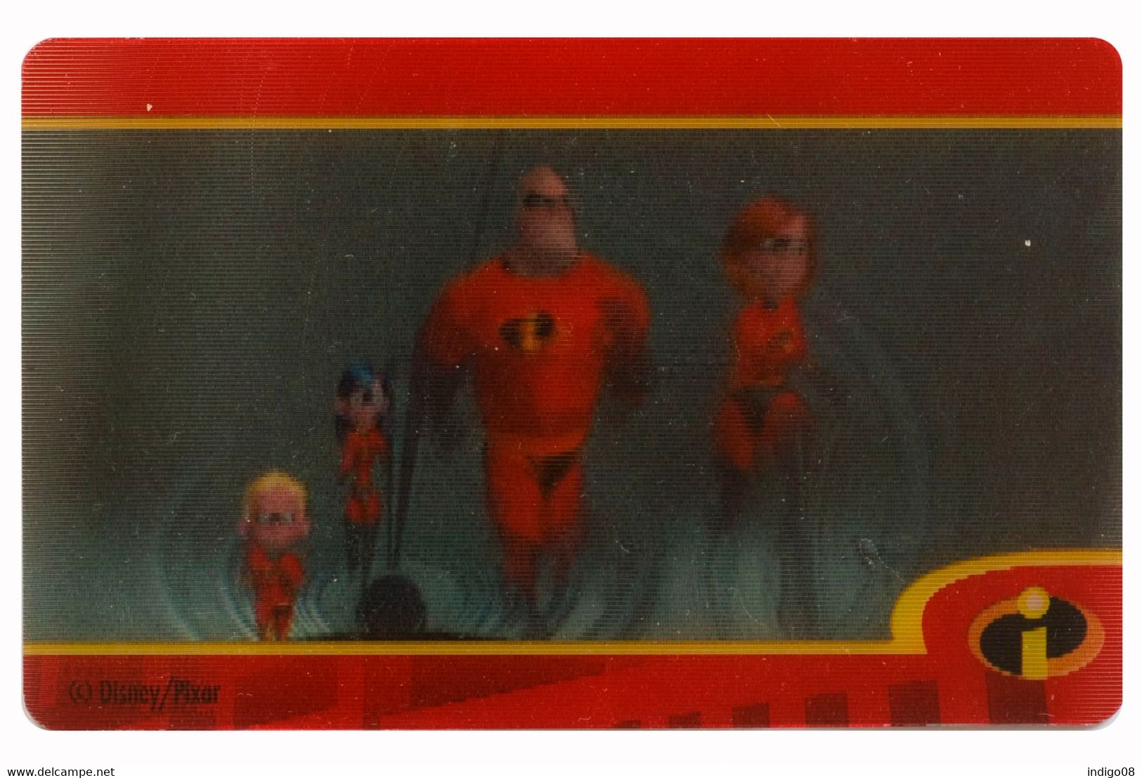 Cartes 3D The Incredibles Gli Incredibili Kinder Chocolat Ferrero Série CIAK - Andere & Zonder Classificatie