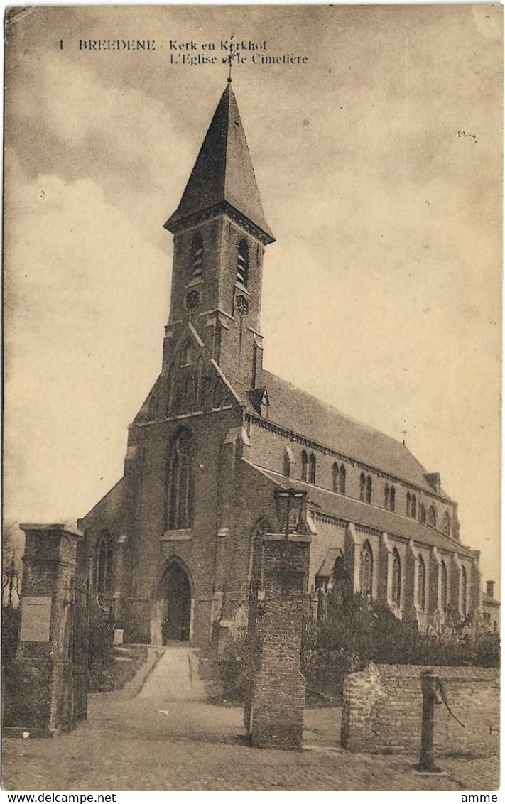 Bredene - Breedene   *  Kerk En Kerkhof  - L'Eglise Et Le Cimetière - Bredene