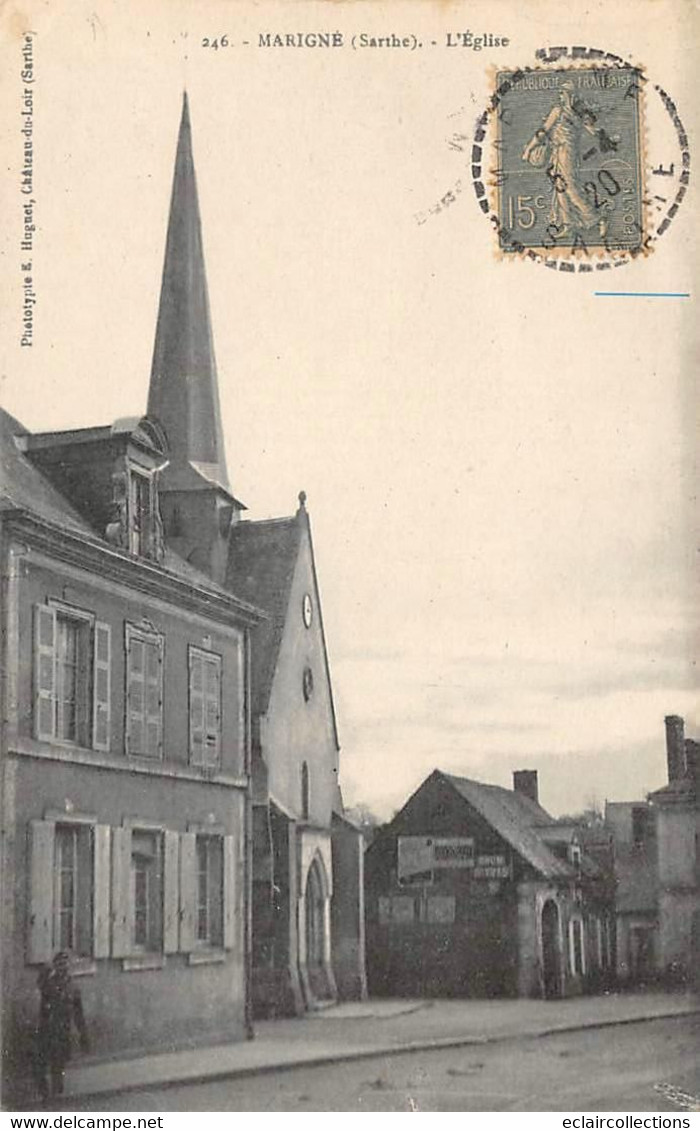 Maigné           72          L'église      N° 246     (voir Scan) - Andere & Zonder Classificatie