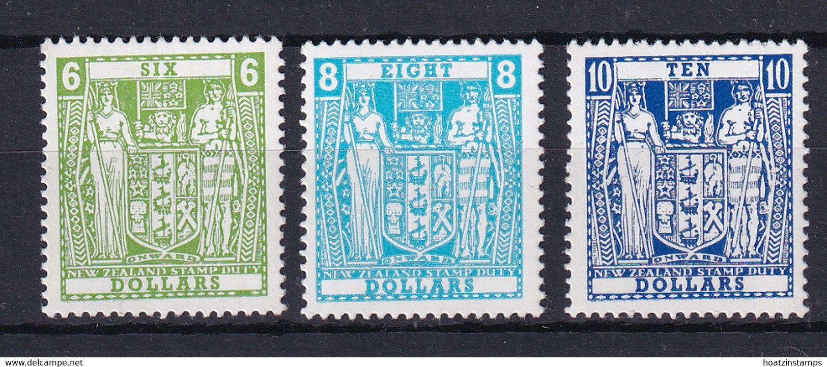 New Zealand: 1986   Arms Set  SG F223-F225    MNH - Steuermarken/Dienstmarken