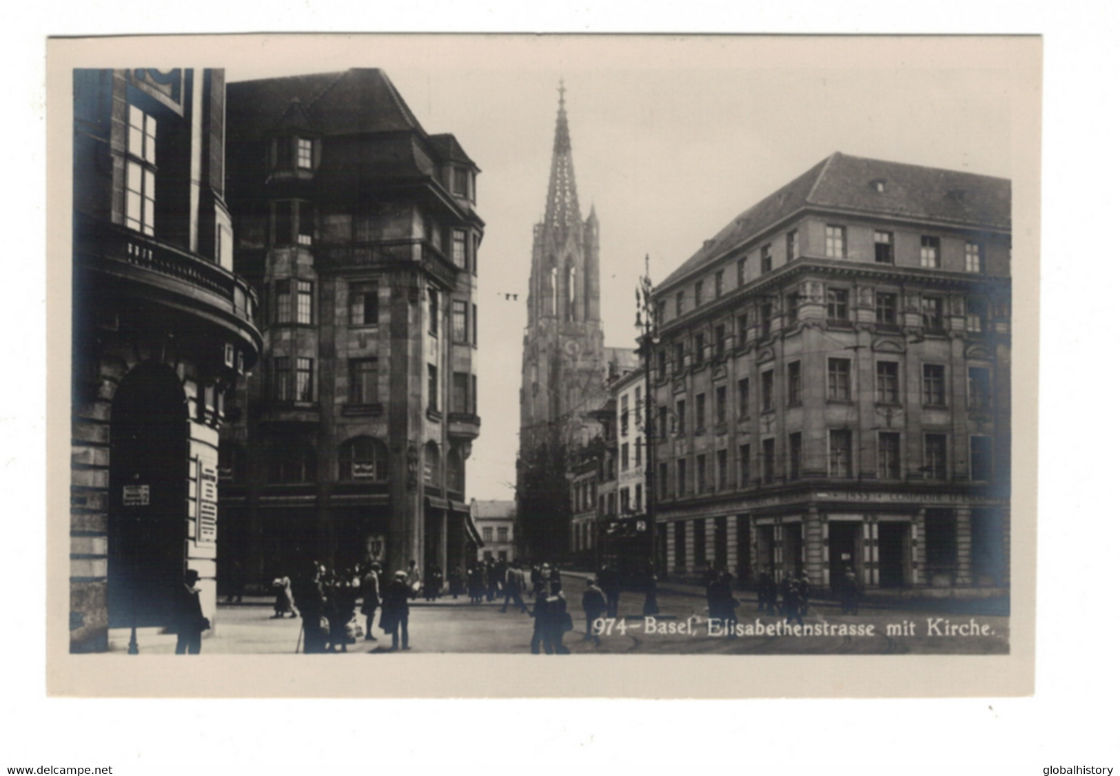 DH1298 - BS - BASEL - ELISABETHENSTRAßE MIT KIRCHE - - Bâle