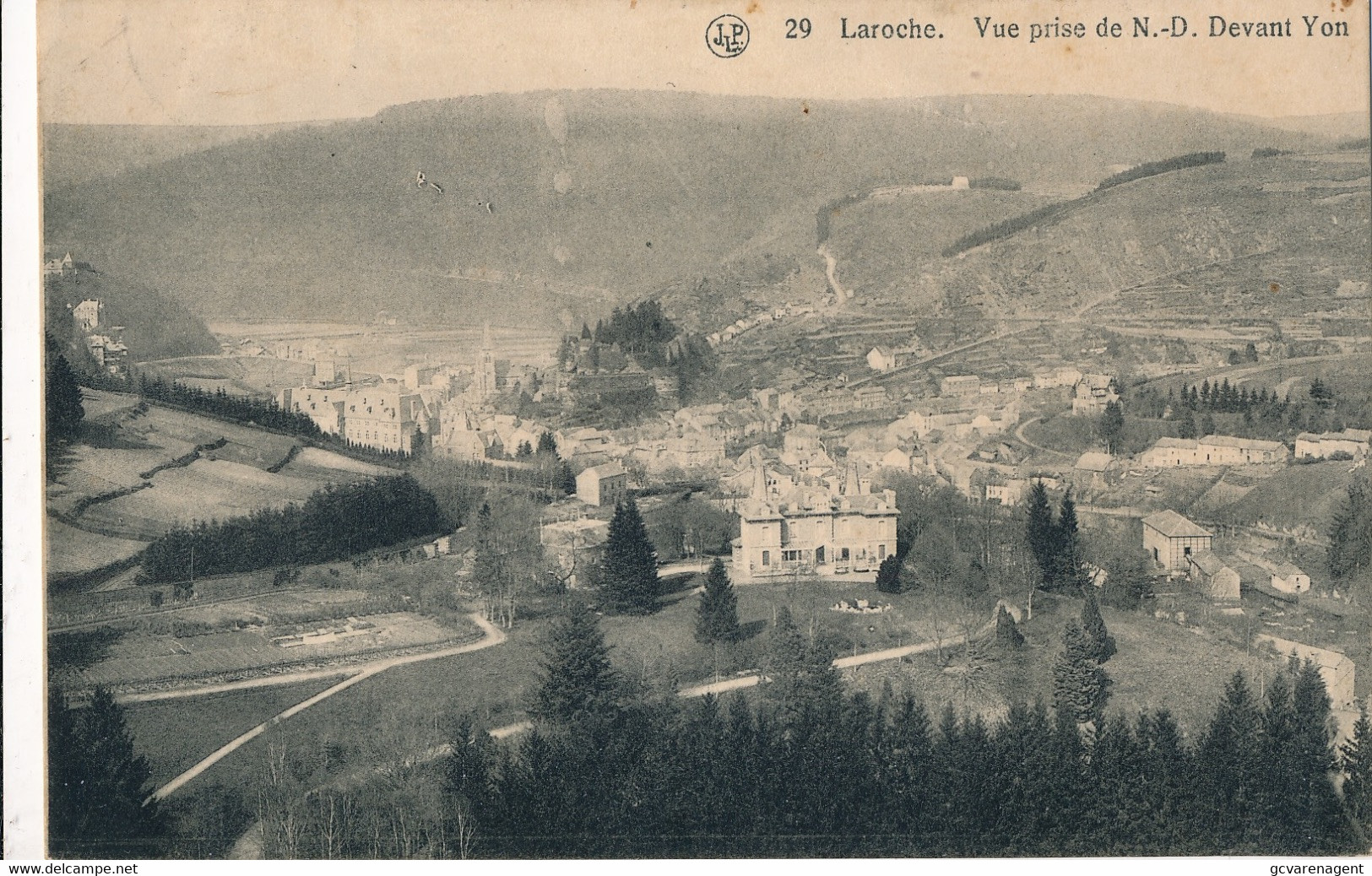 LAROCHE  VUE PRISE DE N.D; DEVANT YON        2 SCANS - La-Roche-en-Ardenne