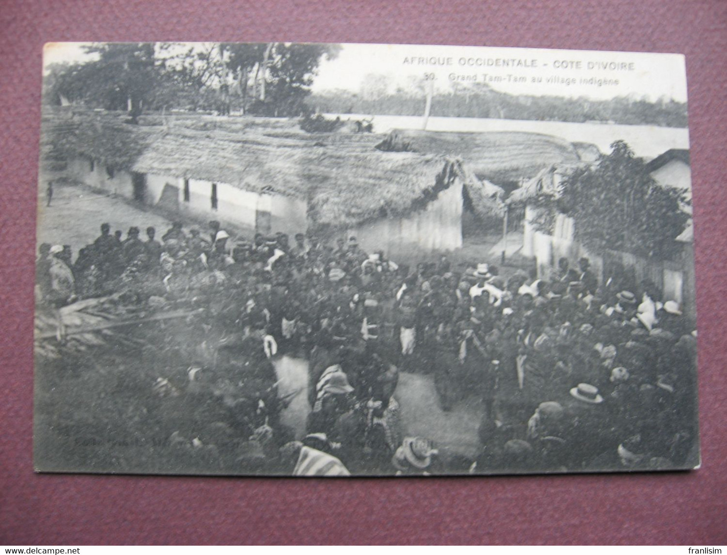 CPA COTE D'IVOIRE Grand Tam Tam Au Village Indigène - Côte-d'Ivoire