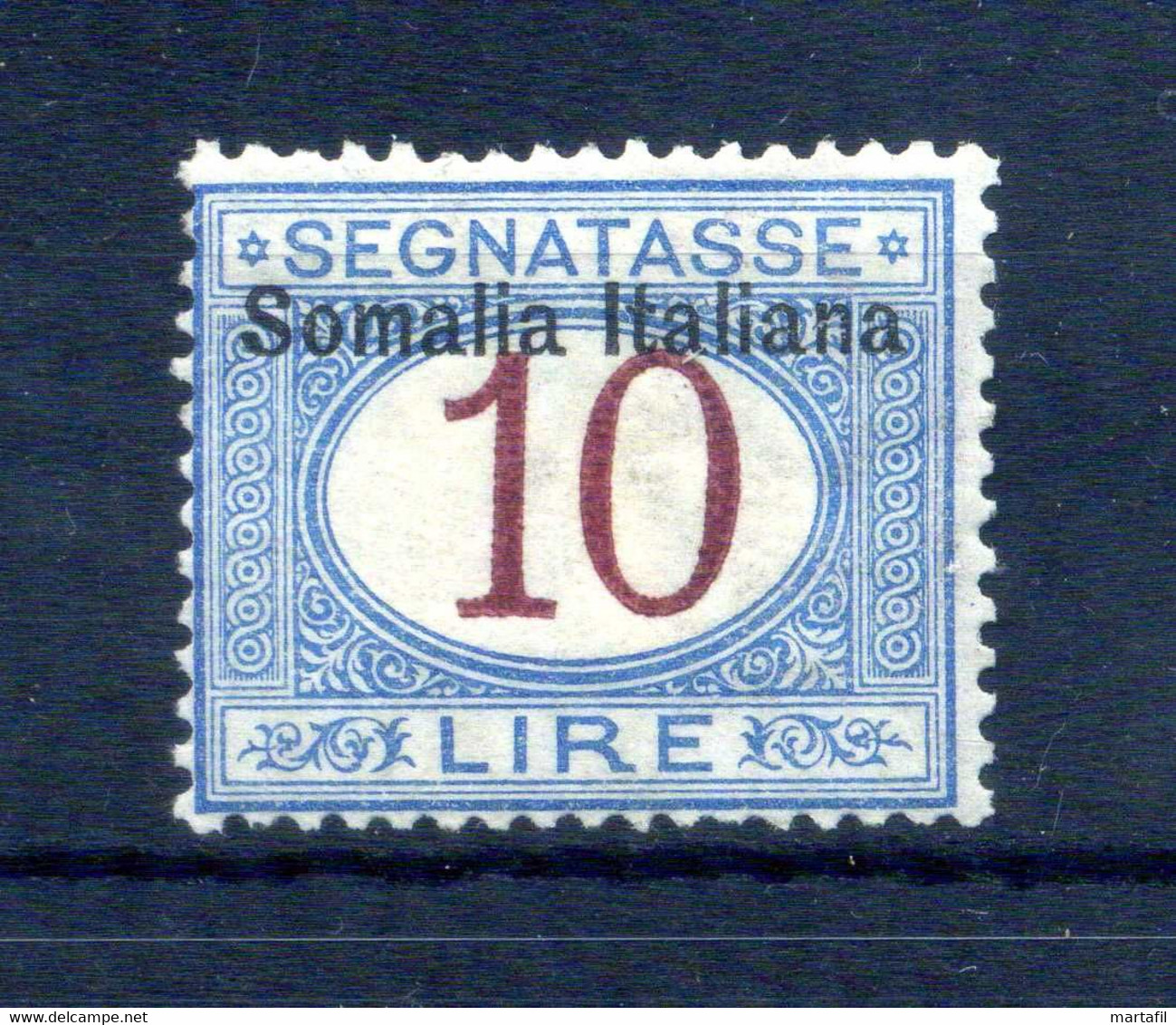 1909 SOMALIA Segnatasse N.22 * 10 Lire - Somalië