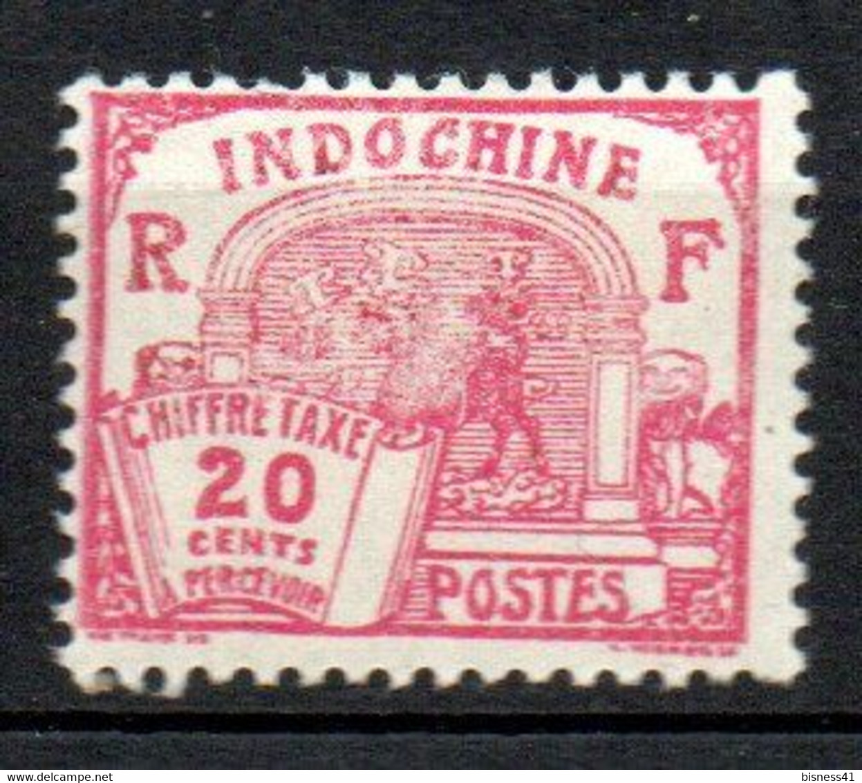 Col32 Colonie Indochine Taxe N° 54 Neuf X MH  Cote : 5,00 € - Timbres-taxe