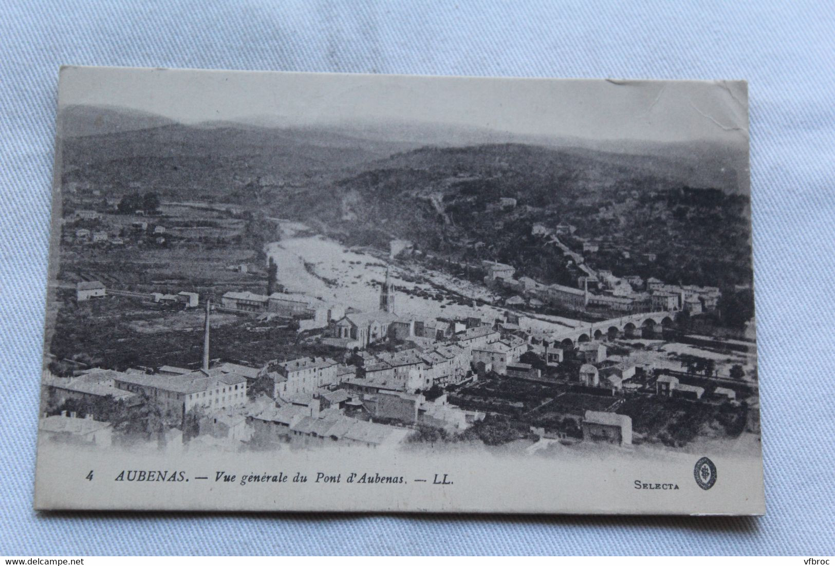 Cpa 1919, Aubenas, Vue Générale Du Pont D'Aubenas, Ardèche 07 - Aubenas