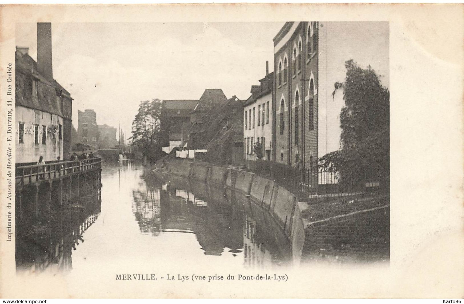Merville * La Lys ( Vue Prise Du Pont De La Lys ) - Merville