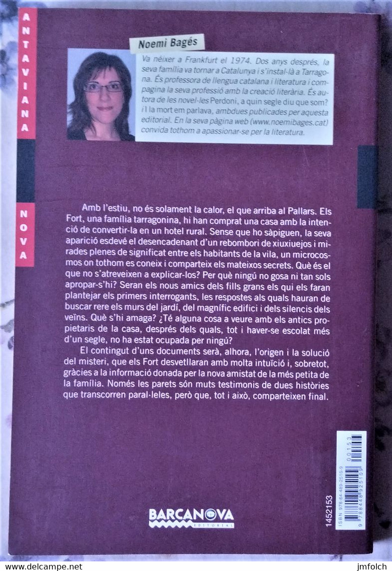 RERE EL MUR. DE NOEMI BAGÉS. LIBRO EN LENGUA CATALANA - Novels