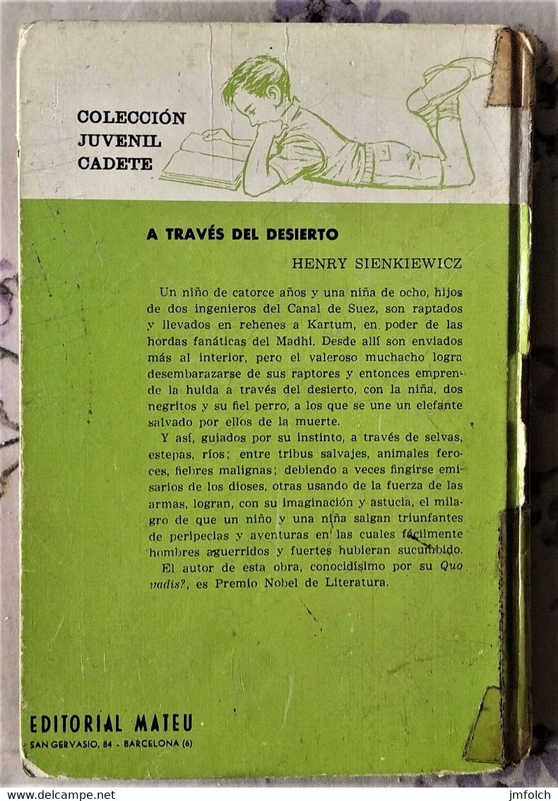 A TRAVES DEL DESIERTO. DE HENRY SIENKIEWICZ - Kinder- Und Jugendbücher
