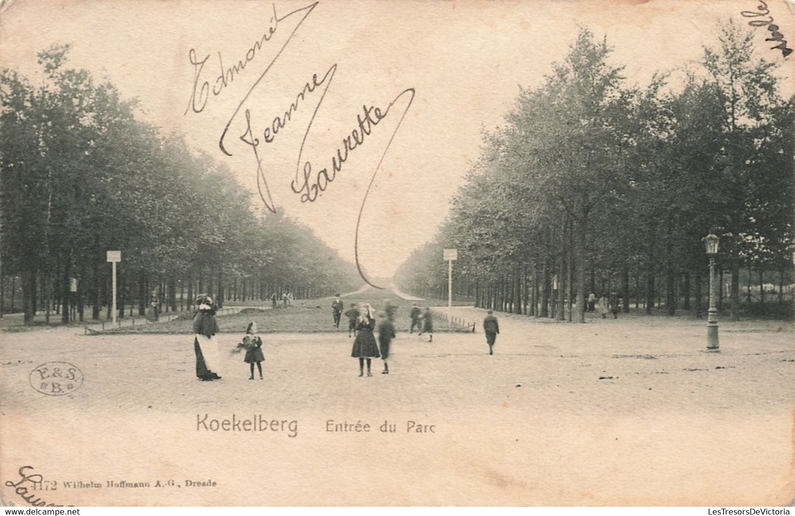 CPA - Belgique - Koekelberg - Entrée Du Parc - Edit. Wilhem Hoffmann A. G. - Précurseur - Animé - Enfant - - Koekelberg