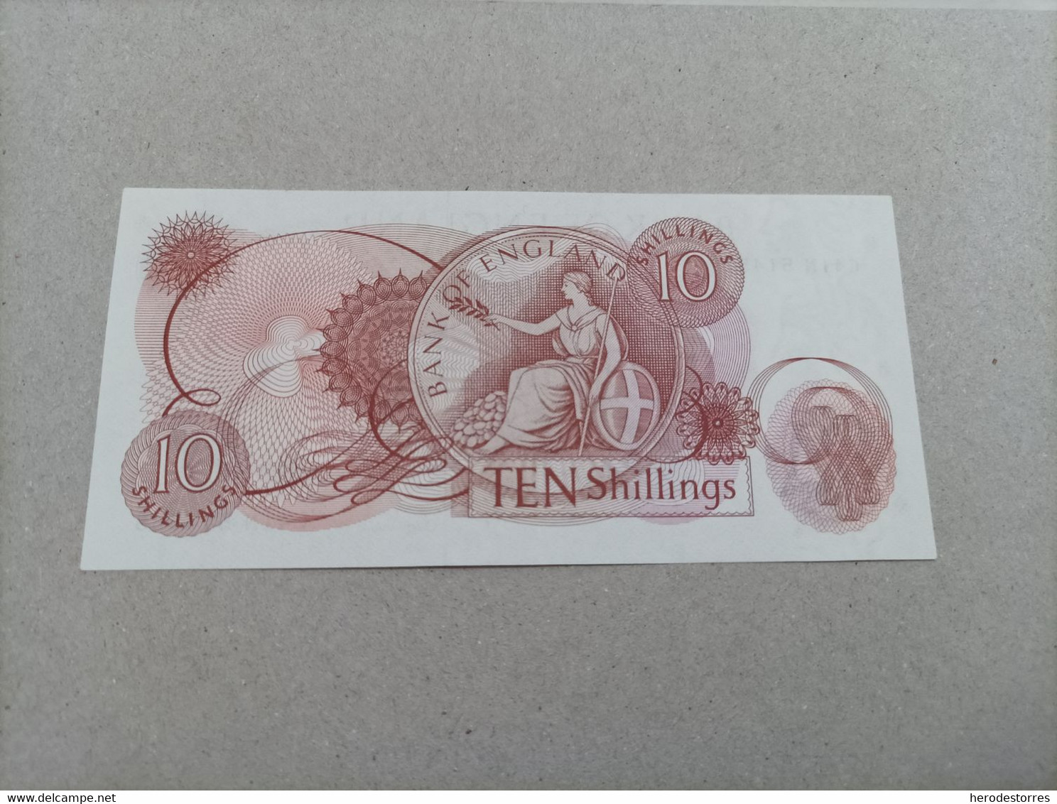 Billete De Inglaterra De 10 Shillings, Año 1966, UNC - 10 Shillings
