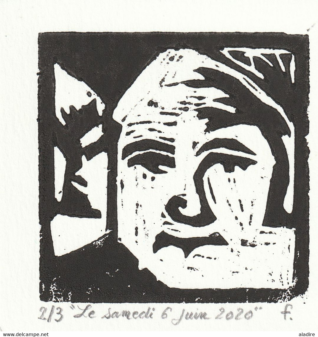 Jean Bernard Fenouillas - Aquarelle Sur Papier - 10 X 10 Cm - Le Samedi 6 Juin 2020 - 2/3 - Watercolours