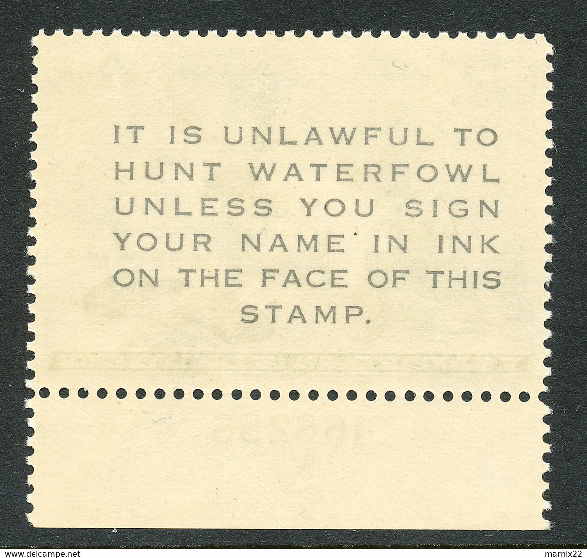 HUNTING PERMIT STAMP - DUCKSTAMP 1957 - MNH - (RW24) - Duck Stamps