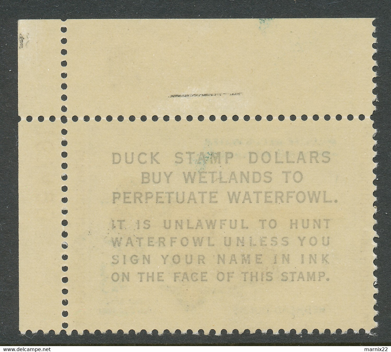 HUNTING PERMIT STAMP - DUCKSTAMP 1960 - MNH - (RW27) - Duck Stamps